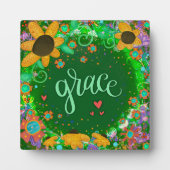 Plaque Photo Green Grace Inspiration Florale Plutôt (Devant)