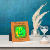 Plaque Photo Green Jack olantern Halloween Thunder_Cove (Insitu)