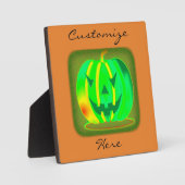 Plaque Photo Green Jack olantern Halloween Thunder_Cove (Recto)
