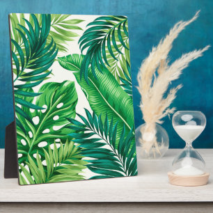 Plaque Photo Green Tropical Palm Banana Monstera Feuille