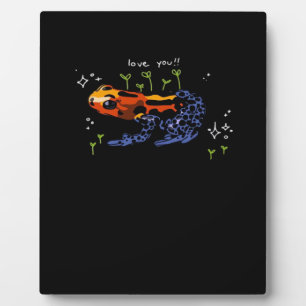 Plaque Photo Grenouille qui t'aime style classique simple