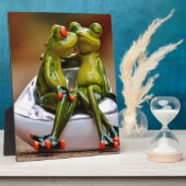 Plaque Photo Grenouilles joyeuses (Côté)