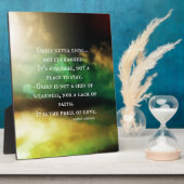 Plaque Photo GRIEF ne se termine jamais (Côté)