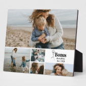 Plaque Photo Grille de mémoire Bonus Mama florale (Côté)