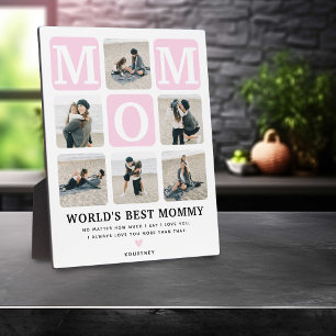 Plaque Photo Grille de photos multiples moderne Cadeau MAMAN mi