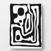 Plaque Photo Grip Vise : Noir et Blanc Abstrait (Devant)