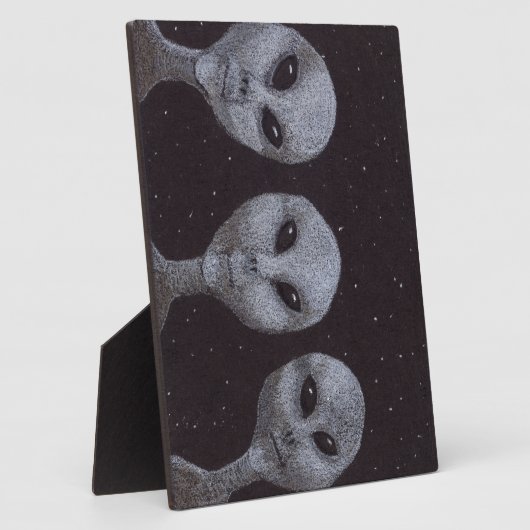 Plaque Photo Gris Alien (Côté)