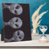 Plaque Photo Gris Alien (Côté)