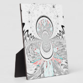 Plaque Photo Gris Kaleidoscope Art (Côté)