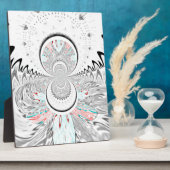 Plaque Photo Gris Kaleidoscope Art (Côté)