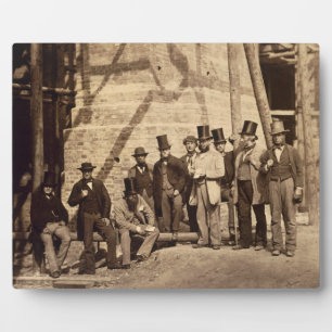Plaque Photo Group of Foremen, 1862 (photo)