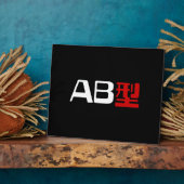 Plaque Photo Groupe sanguin AB Kanji japonais (Côté)