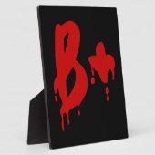 Plaque Photo Groupe sanguin B+ Positif #Hôpital d'horreur (Côté)