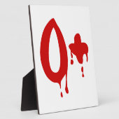 Plaque Photo Groupe sanguin O+ Positif #Hôpital d'horreur (Côté)