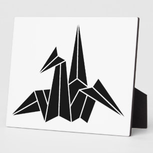 Plaque Photo Grue en papier