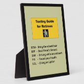 Plaque Photo Guide textuel pour les retraités (Côté)