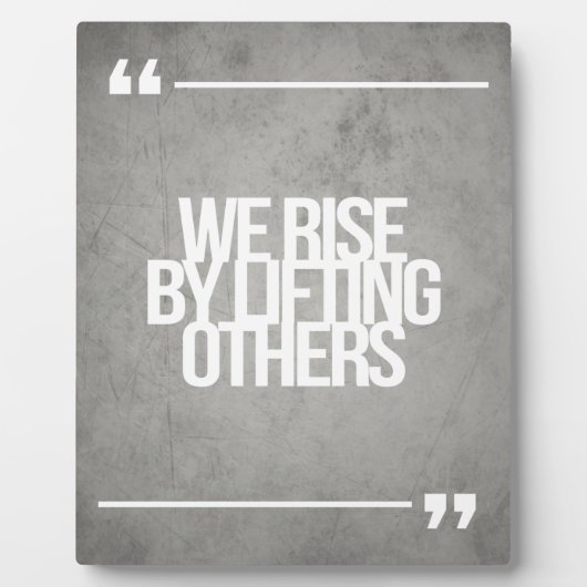 Plaque Photo Guillemets inspirants et motivants (Devant)