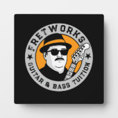 Plaque Photo Guitare et cours de basse - Fret Works (Devant)
