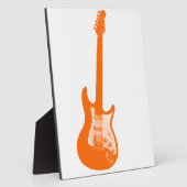Plaque Photo Guitare orange (Côté)