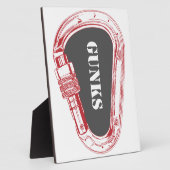 Plaque Photo Gunks Escalade carabiner (Côté)