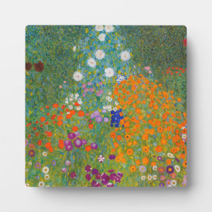 Plaque Photo Gustav Klimt - Jardin de fleurs
