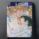 Plaque Photo Gustav Klimt - Mère et Enfant<br><div class="desc">Mère et Enfant (détail de trois ans de femme) - Gustav Klimt,  Huile sur toile,  1905</div>