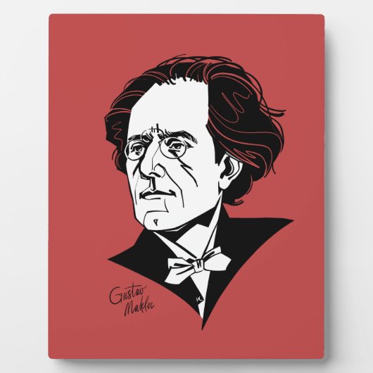 Plaque Photo Gustav Mahler (Devant)