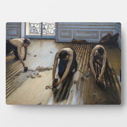 Plaque Photo Gustave Caillebotte - Les Raboteurs de parquet (Devant)