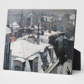 Plaque Photo Gustave Caillebotte - Toits dans la neige (Côté)