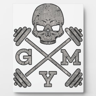 Plaque Photo Gym Skeleton Poster Sport Fitness