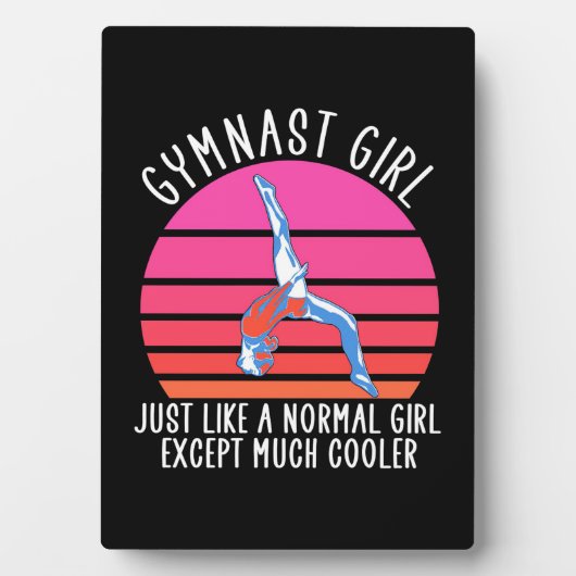 Plaque Photo Gymnaste Girl (Devant)