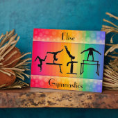 Plaque Photo Gymnastique Arc-en-ciel avec filles Gymnastique Év (Côté)