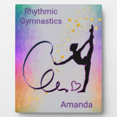 Plaque Photo Gymnastique rythmique ruban filles (Devant)