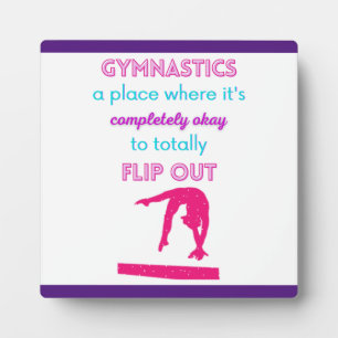 Plaque Photo Gymnastique un endroit où il est correct de perdre