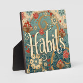 Plaque Photo Habitudes de champignons Inspiration Florale Plutô (Recto)