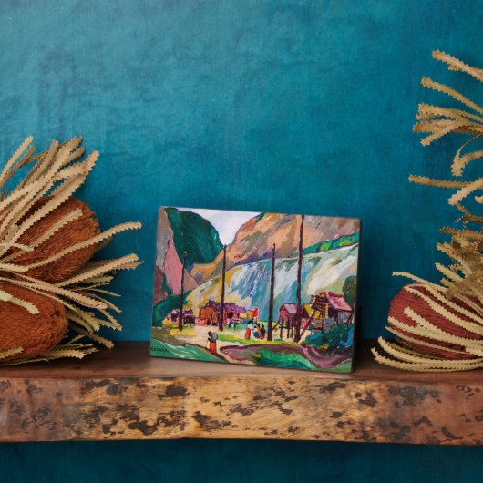 Plaque Photo Hagwilget | Emily Carr | (Côté)