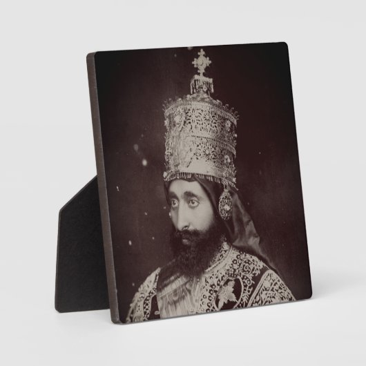 Plaque Photo Haile Selassie Jah Rastafarie Rasta Roots poster (Recto)