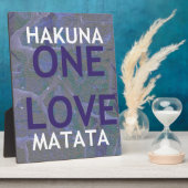 PLAQUE PHOTO HAKUNA MATATA (Côté)