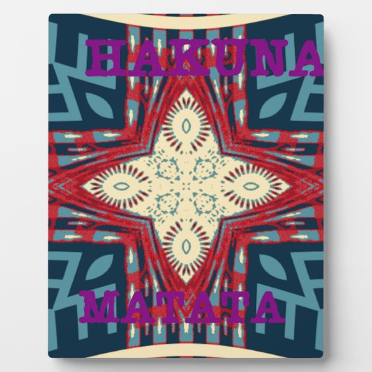 Plaque Photo Hakuna Matata (Devant)