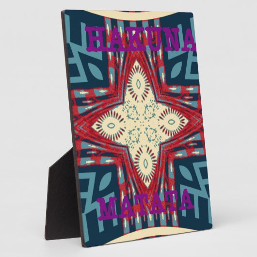 Plaque Photo Hakuna Matata (Côté)