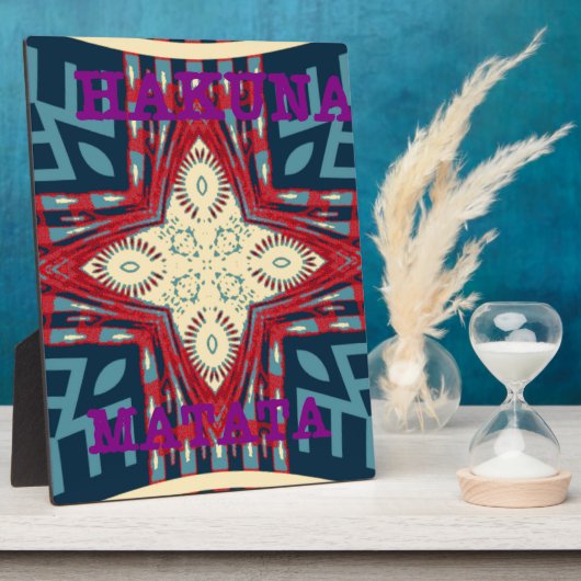 Plaque Photo Hakuna Matata (Côté)