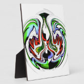 Plaque Photo Hakuna Matata avec tourbillon et dégradations Abst (Côté)