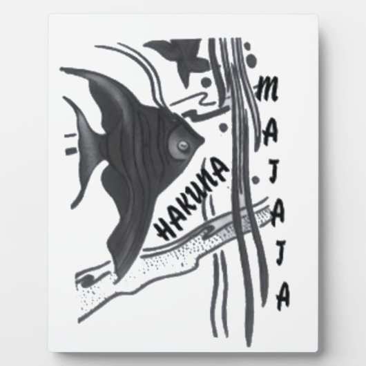 Plaque Photo Hakuna Matata Fish Art Imprimer (Devant)