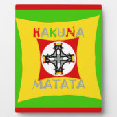Plaque Photo Hakuna Matata Fun Rasta Couleurs : Vibrant et sans (Devant)