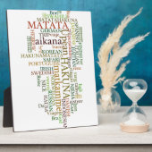Plaque Photo Hakuna Matata Global Word Cloud Art (Côté)