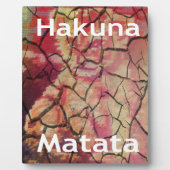 Plaque Photo Hakuna Matata Lion Cub Design (Devant)