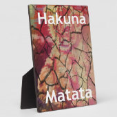 Plaque Photo Hakuna Matata Lion Cub Design (Côté)
