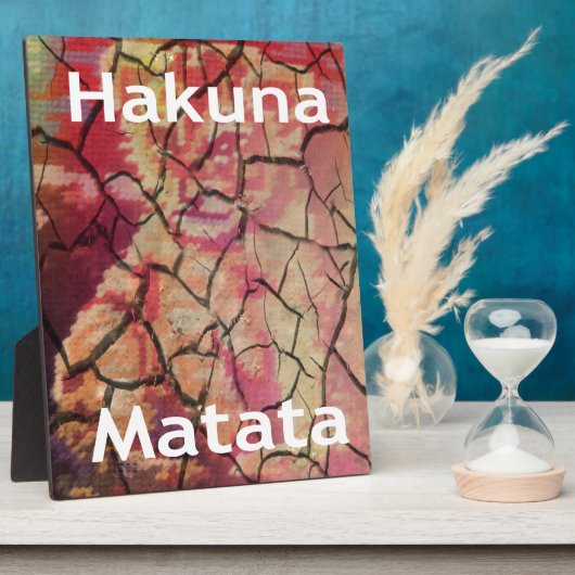 Plaque Photo Hakuna Matata Lion Cub Design (Côté)