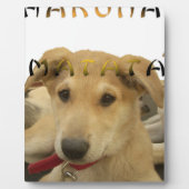 Plaque Photo "Hakuna Matata Pup" - Insouciant Amour des chiots (Devant)