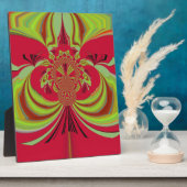 Plaque Photo Hakuna Matata red yellow design (Côté)